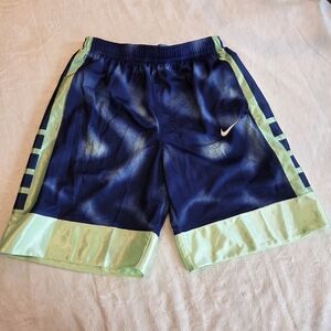 New Nike Dri-FIT Kids XL Blue Green Basketball Short Loose Fit Youth Athletic
